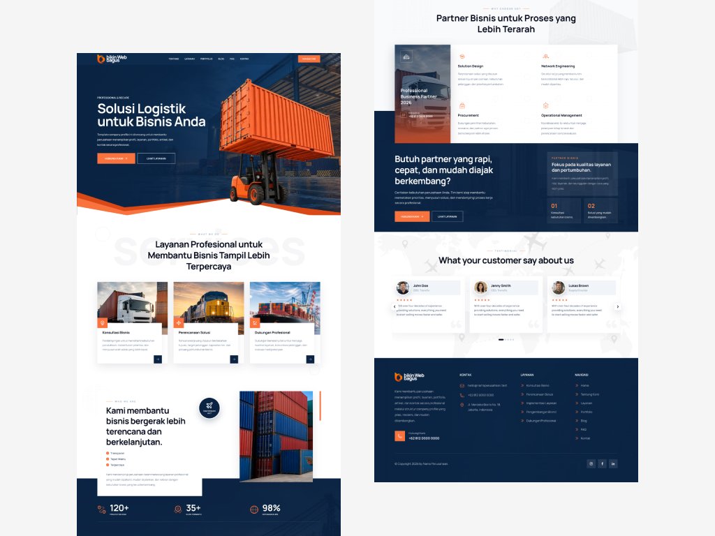 Preview theme Template 1